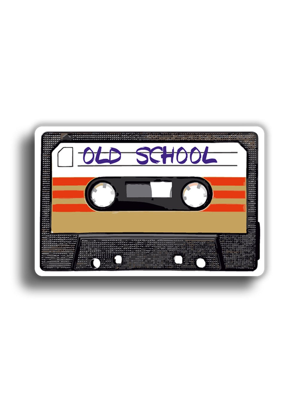 Old School 9x6 cm Sticker