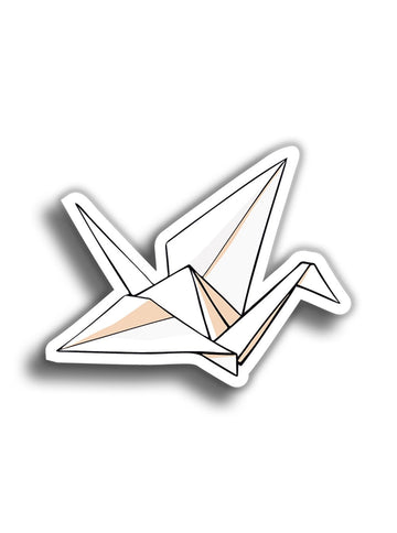 Origami 9x8 cm Sticker