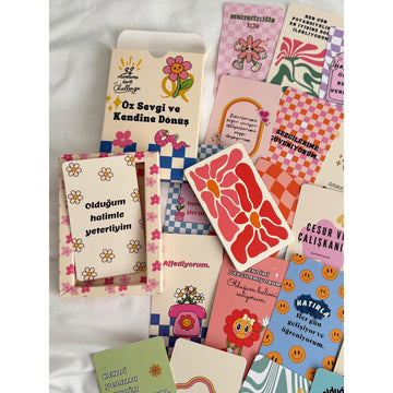 Öz Sevgi ve Kendine Dönüş 32 Olumlama Kartı