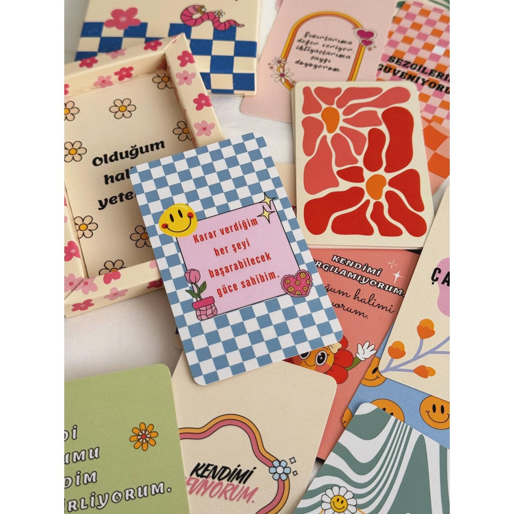 Öz Sevgi ve Kendine Dönüş 32 Olumlama Kartı