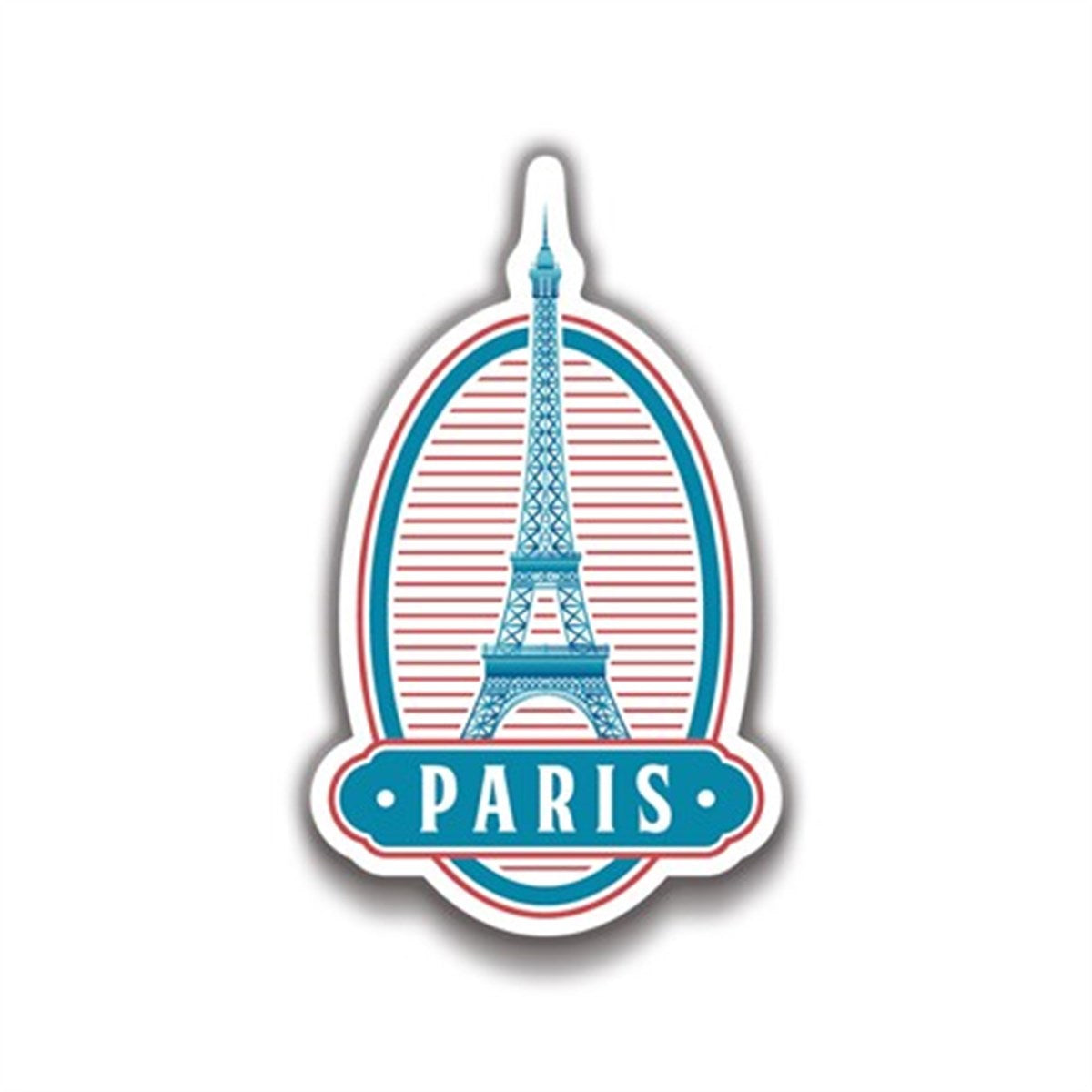 Paris 10x6 cm Sticker