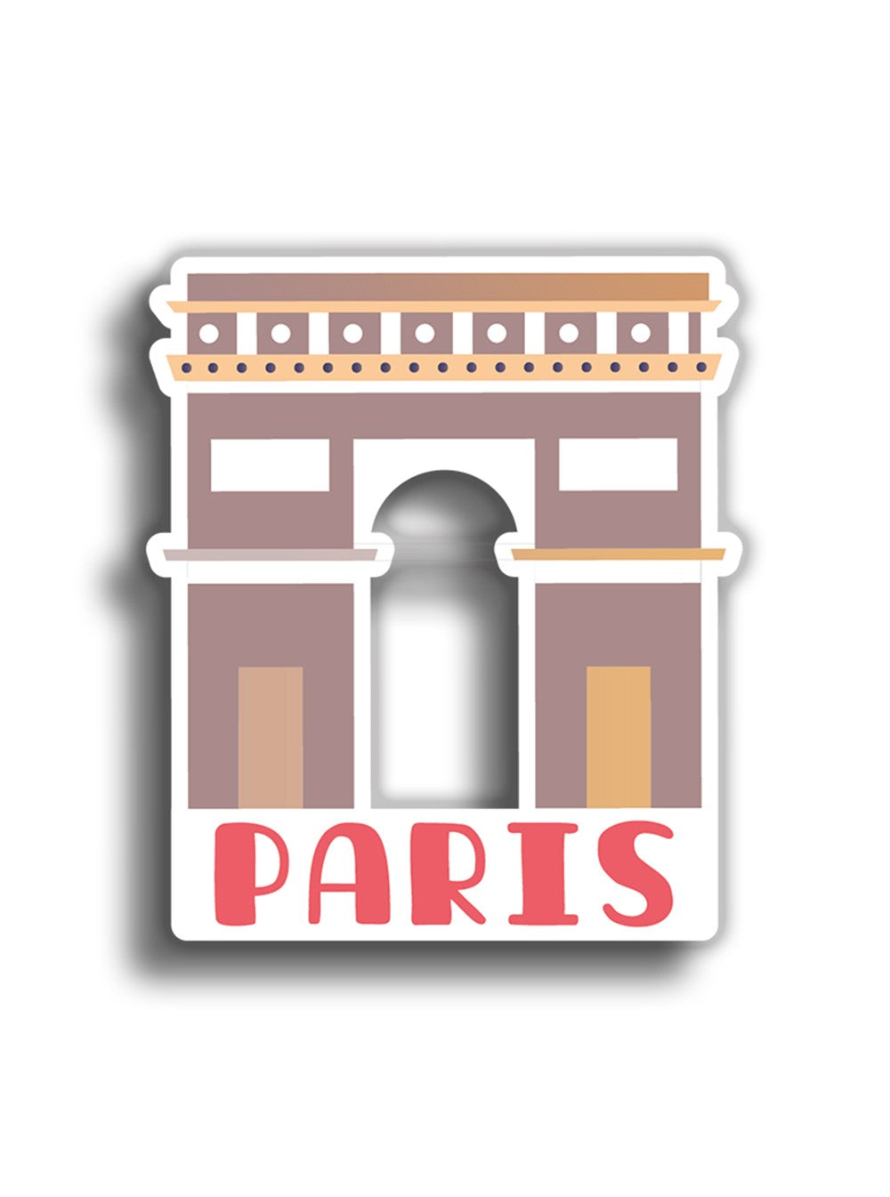 Paris 10x9 cm Sticker