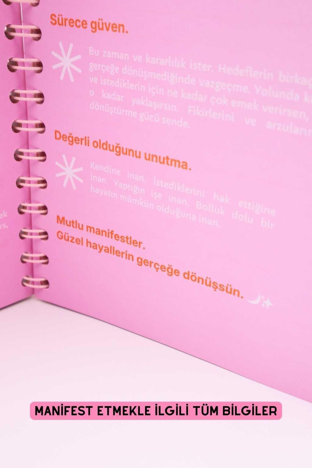 Manifest Günlüğü Ajanda Pembe