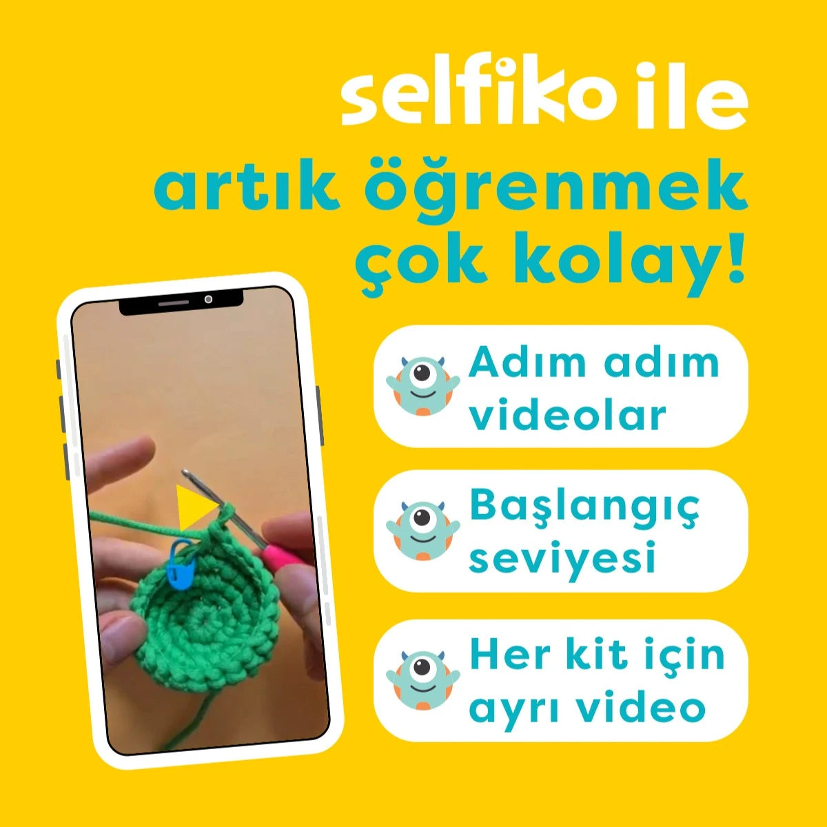 Pengu Örgü Öğrenme Seti