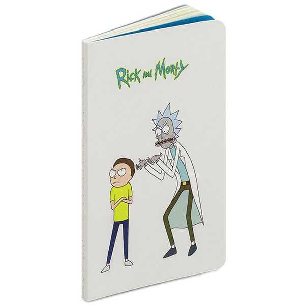 Rick And Morty Beyaz Terzi Dikiş Mini Not Defteri