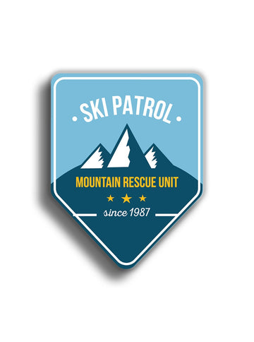 Ski Patrol 7x6 cm Sticker