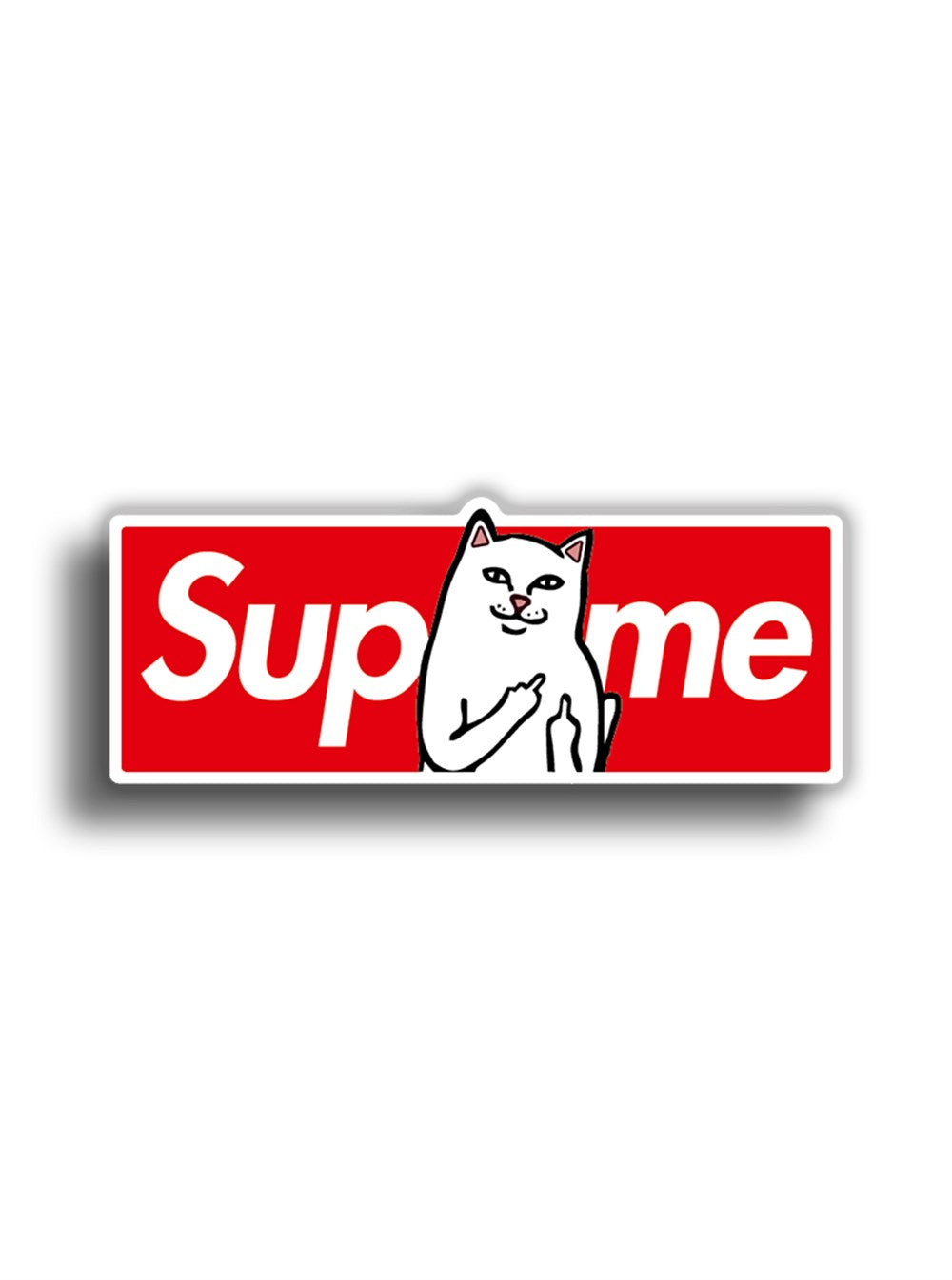 Supreme Cat 15x6 cm Sticker