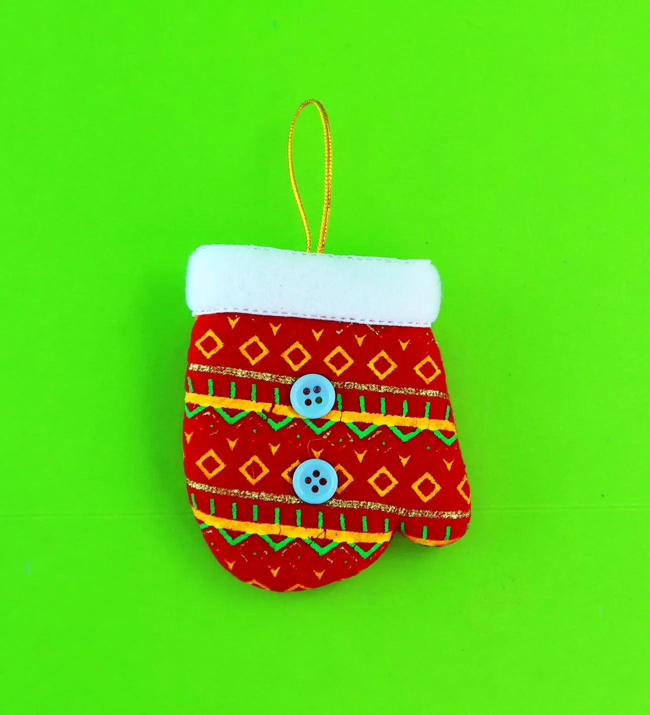 Tekstil Yılbaşı Süsü 8x11 cm