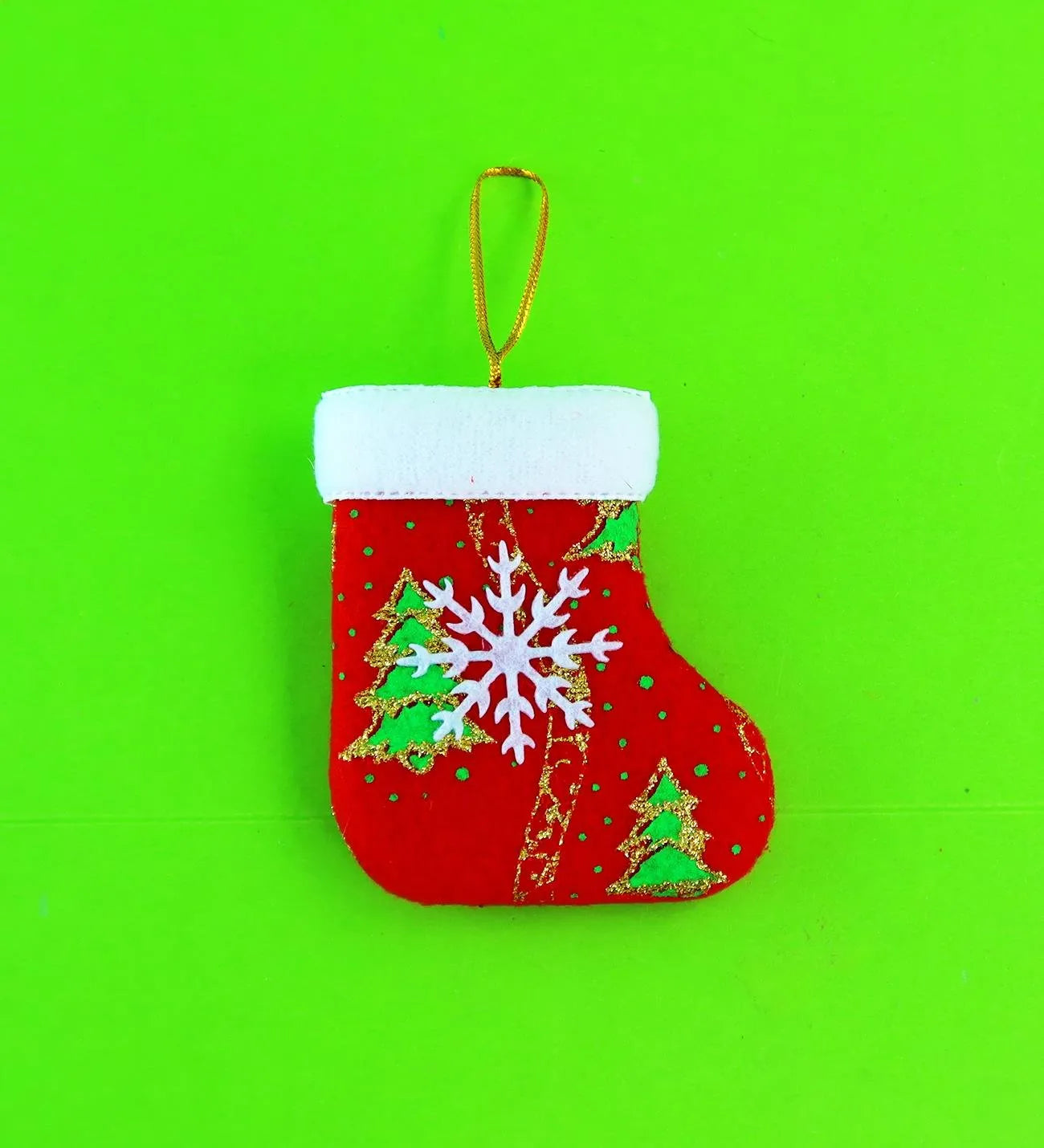 Tekstil Yılbaşı Süsü 8x11 cm