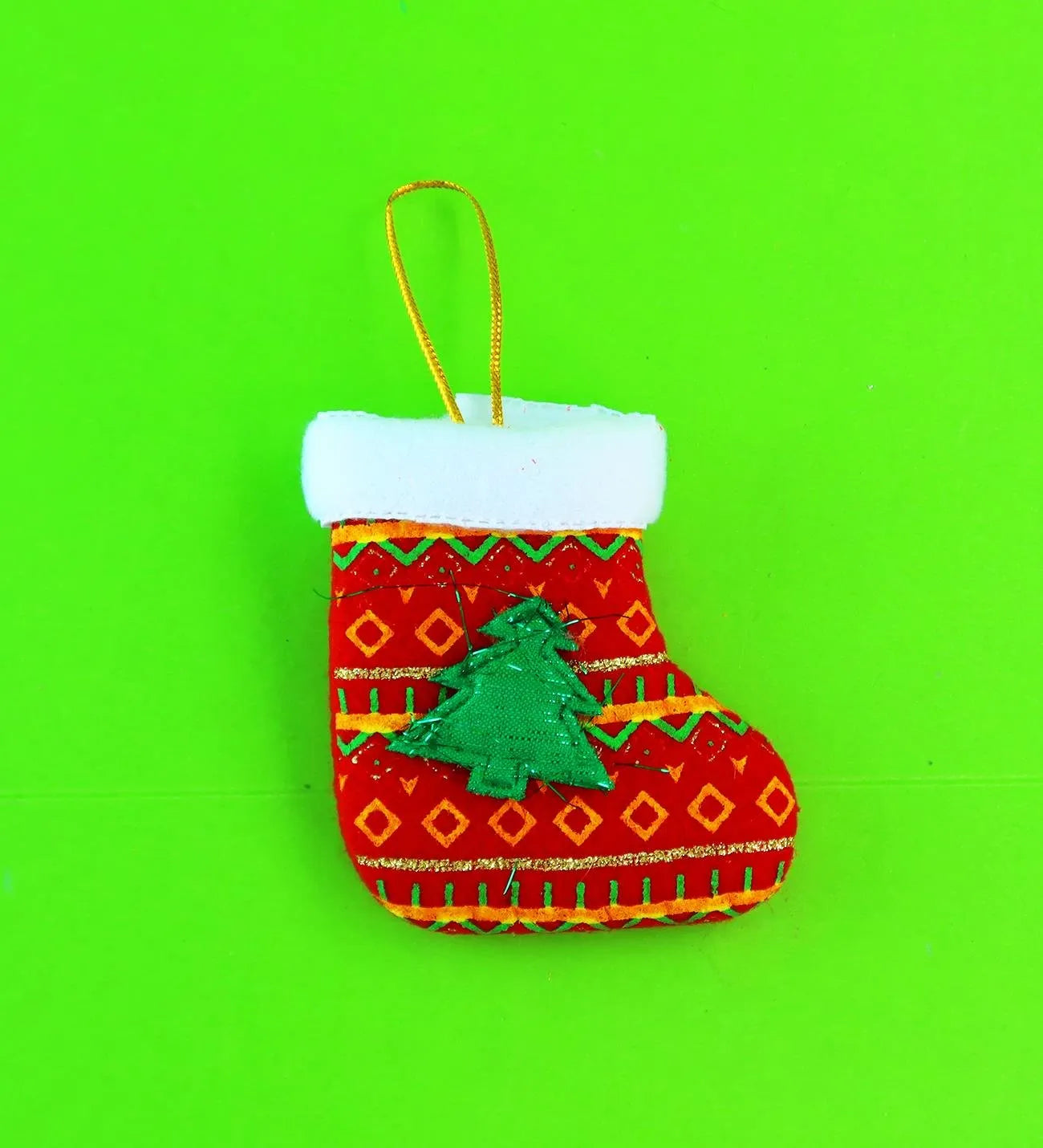 Tekstil Yılbaşı Süsü 8x11 cm