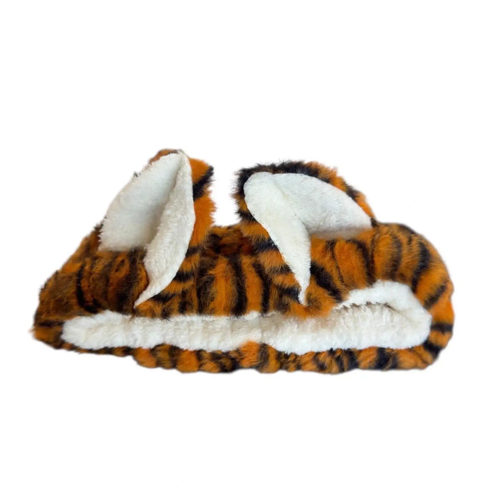 Turuncu Kulaklı Peluş Saç Bandı