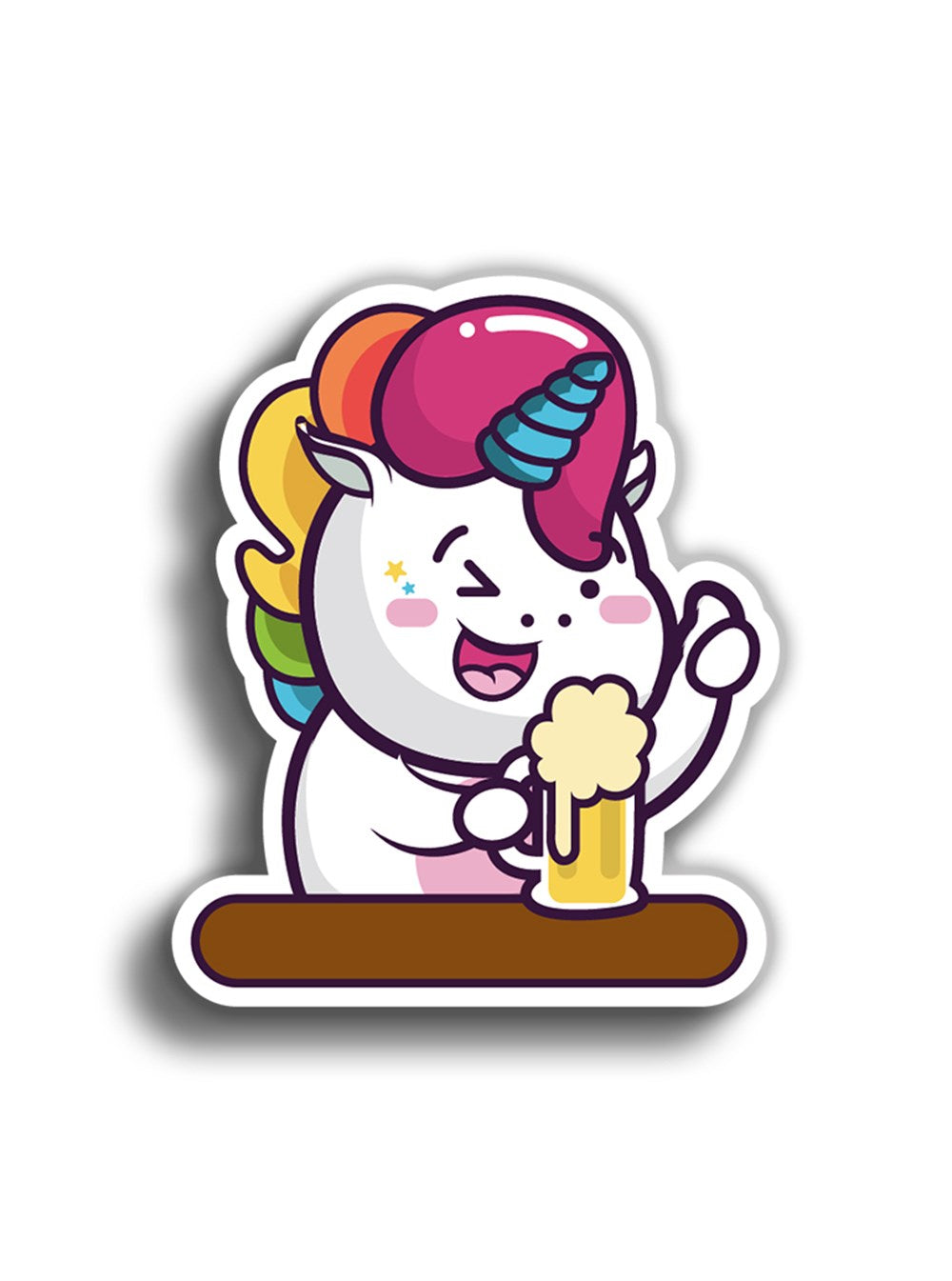 Unicorn 10x8 cm Sticker