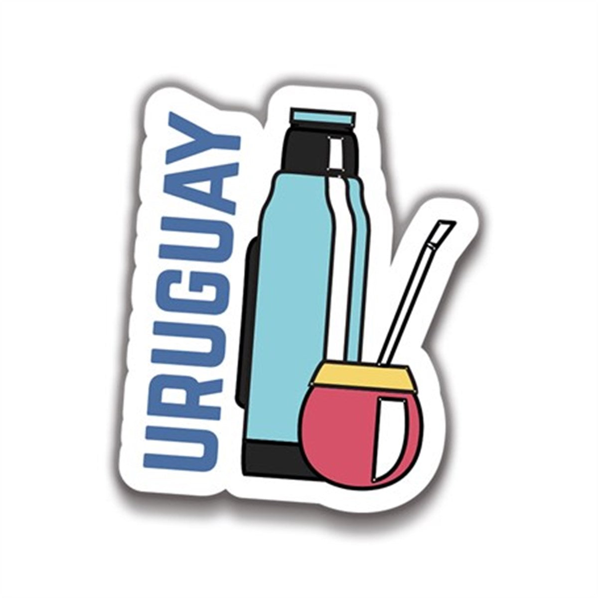 Uruguay 10x9 cm Sticker