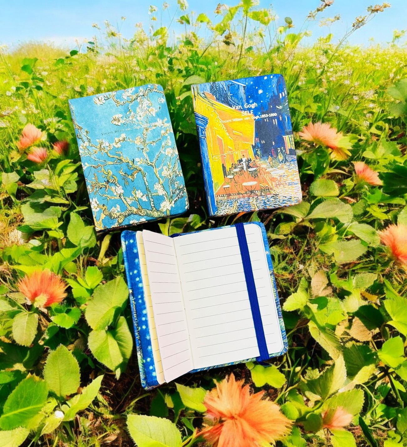 Van Gogh "Starry Night Over the Rhône" Lastikli Defter 11x7 Cm