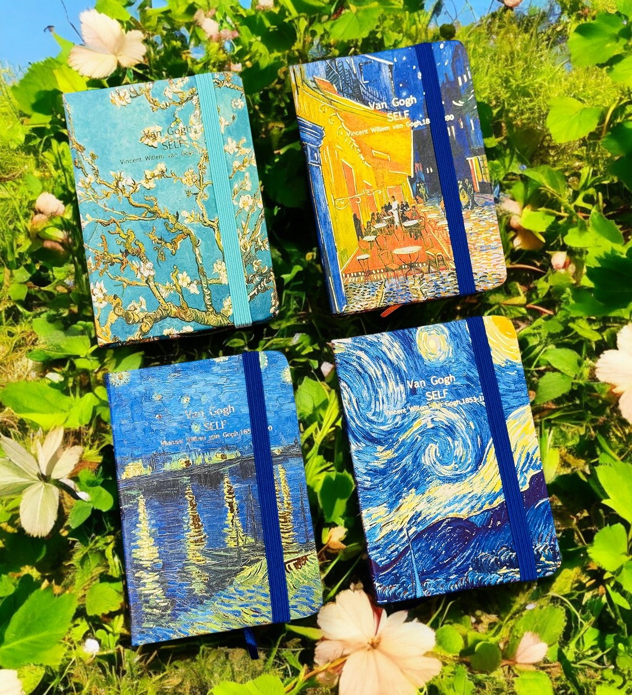 Van Gogh "Almond Blossom" Lastikli Defter 11x7 Cm