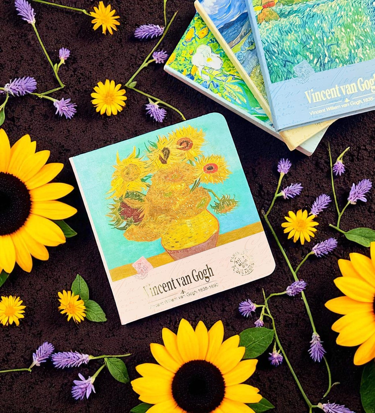 Van Gogh "Sunflowers" Defter 13x12 Cm