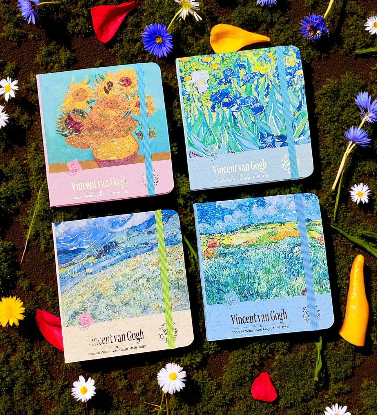 Van Gogh "irises" Defter 13x12 Cm