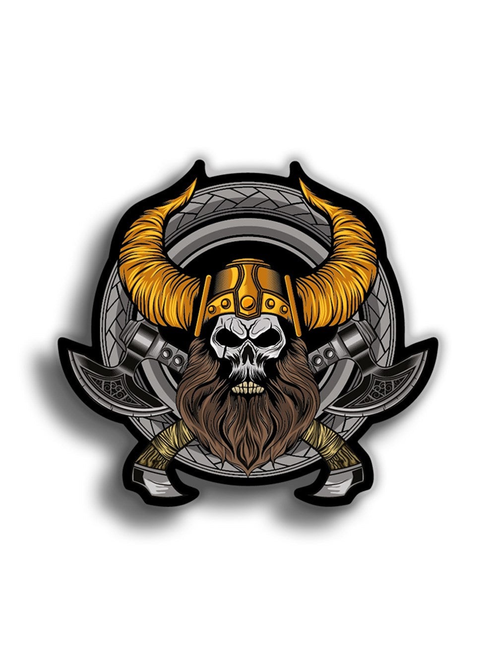 Viking 11x10 cm Sticker