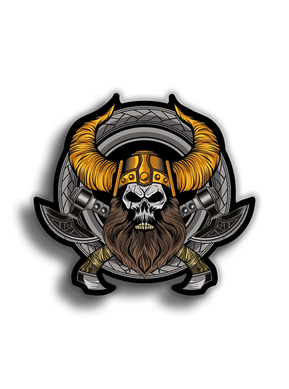 Viking 11x10 cm Sticker