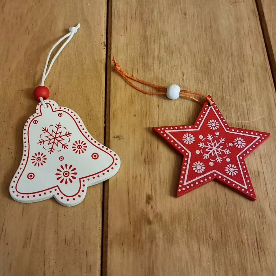 Yılbaşı Ağaç Süsü -Ahşap Süsler-