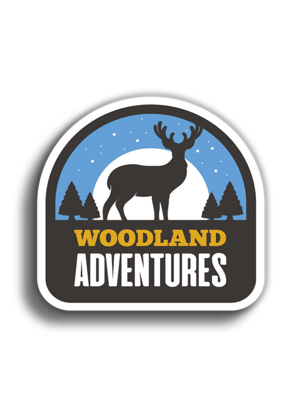 Woodland Adventures 9x8 cm Sticker