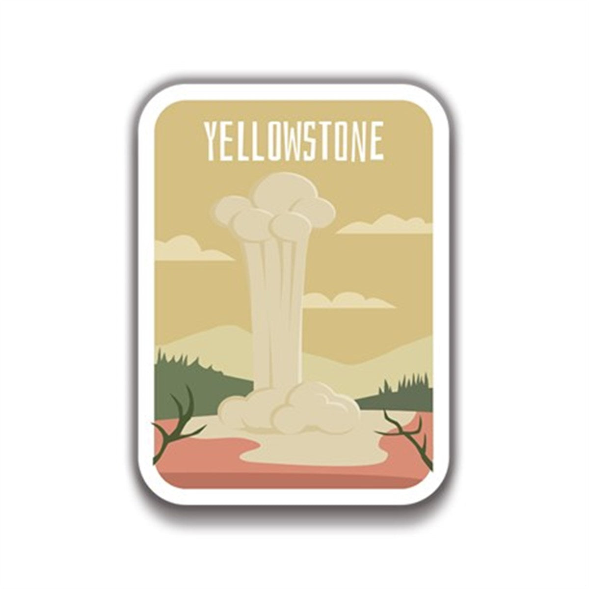 Yellowstone 10x8 cm Sticker