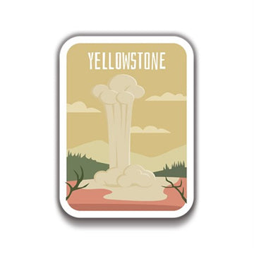 Yellowstone 10x8 cm Sticker