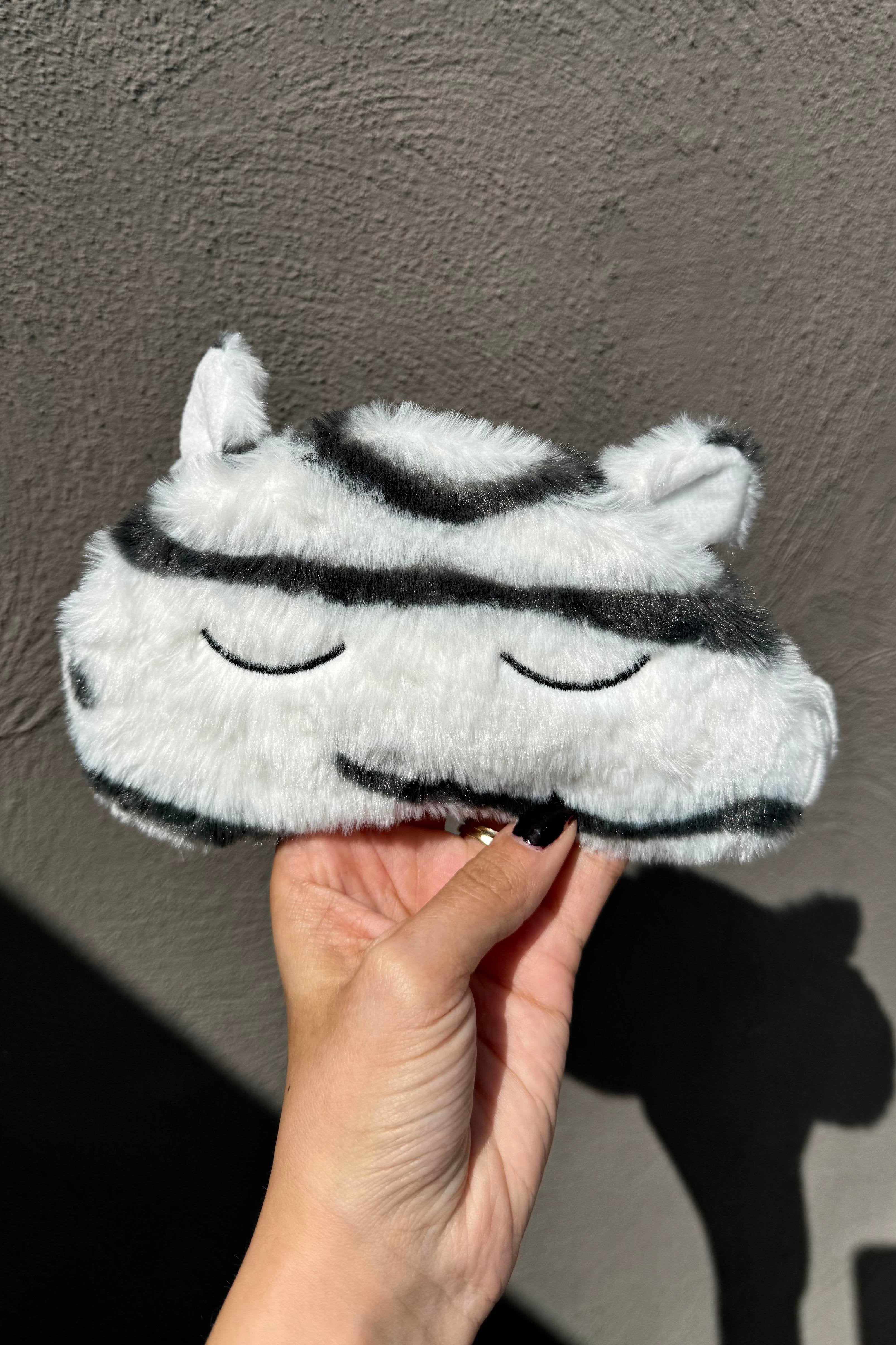 Zebra Peluş Uyku Bandı